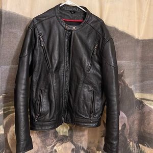 Euc mens motorcycle leather jacket